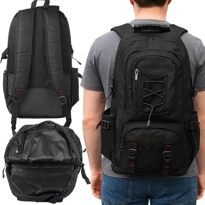 Zdjęcie produktu dla Verk 14609 Plecak turystyczny 35L, czarny