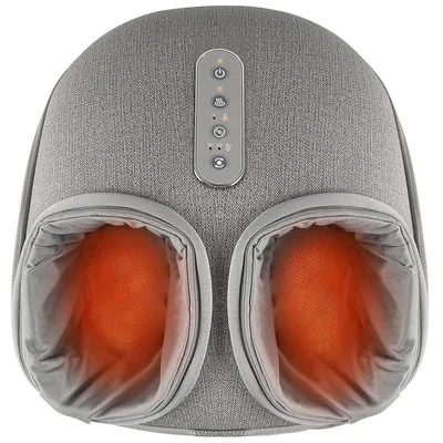 Produktbild von Shiatsu Fußmassagegerät - Elektrische Fußmassage Maschine - Mit Wärme - Tiefe Knetmassage - Schmerzlinderung - EU-Stecker - Grau