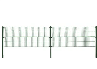 Produktbild von Doppelstabmattenzaun MORATA Höhe: 120 cm / Länge: 10 m ohne Eckpfosten I Gartenzaun, Mattenzaun