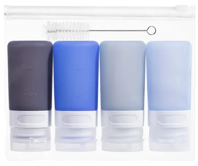 Produktbild von Quetschflaschen - 4 Stück à 60 ml - Auslaufsichere Saucenflaschen mit Deckel