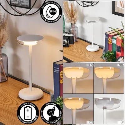 Produktbild von Montigli dimmbare Tischlampe aus Kunststoff in Weiß