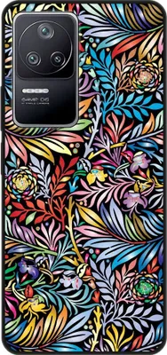 Produktbild von König Design Hülle kompatibel mit Xiaomi Poco F4 Kunststoff Soft Handyhülle - Handy Case Blumenmuster