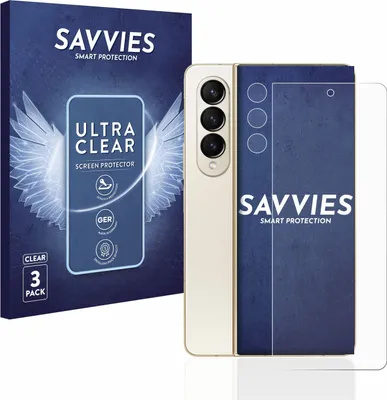 Produktbild von 6x Für Samsung Galaxy Z Fold 4 (Display+Kamera) Schutzfolie Savvies Displayschutz Display Schutz Folie Klar Transparent