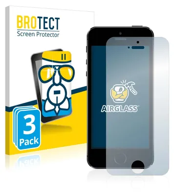A product packaging for a screen protector, with a smartphone displaying the screen protector.