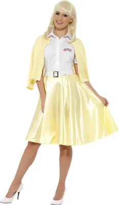 Image de Costume Sandy pour femme Grease jaune-blanc