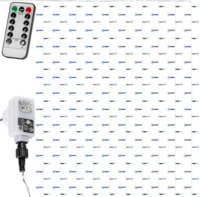Obrázok produktu pre Vianočný svetelný záves - 3x3 m, 300 LED, studeno biely