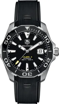 Zdjęcie produktu dla Tag Heuer Aquaracer zegarek męski srebrny czarny WAY211A.FT6151