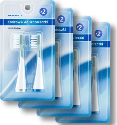 Immagine prodotto di Punte per spazzolino sonico Berdsen 8 pz