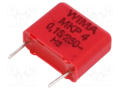Zdjęcie produktu dla 2 kondensatory: 5%, wymiary 5x11x13 mm, pojemność 150 nF, napięcie 10 mm, zakres temperatur -55÷100°C, typ MKP4F031503F00JSSD