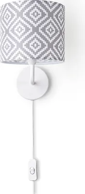 Produktbild von Wandleuchte Stofflampenschirm Tischlampe Nachttischlampe E14 Vintage Retro Rund