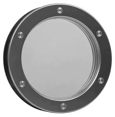 Zdjęcie produktu dla Bulaj do drzwi aluminiowy szkło matowe 300 mm nowoczesny design montaż