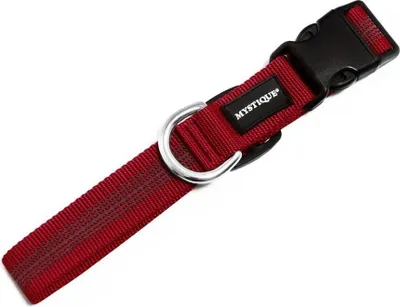 Produktbild von Mystique Gummiertes Halsband 50-60cm 30mm weinrot