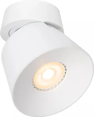 Zdjęcie produktu dla Spot sufitowy biały regulowany okrągły Ø10cm oczko 1xGU10 40W Trigono Lucide