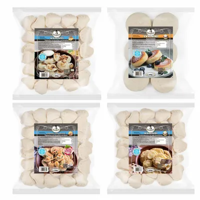 Produktbild von BARIN Set 2160g Syrniki und Wareniki mit drei verschiedenen Füllungen - Quarkpfannkuchen, Teigtaschen mit Kartoffeln, Spеck, Steinpilzen, Quark