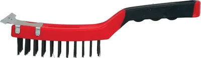 Obrázek produktu pro Kartáč Strend Pro ComfortGrip CG385, 4 řady, ocelový, se škrabkou