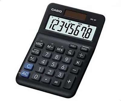 Produktbild von Casio Ms8f Taschenrechner Schwarz Schwarz One Size