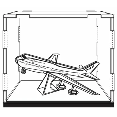 Productafbeelding van METAL EARTH plexiglasvitrine (12,7 x 10,1 x 10,1 cm)