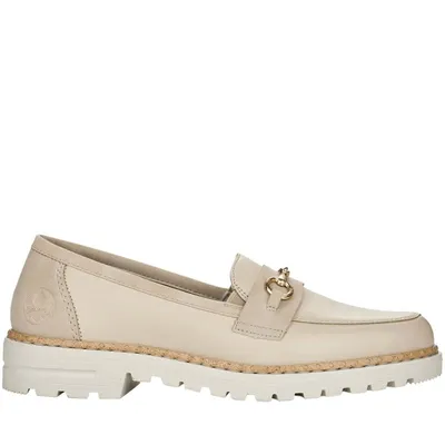 Produktbild von Rieker Damen Schnürer 54862-80 Farbe: Beige Größe: 40