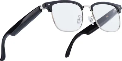Image de Avizar, lunettes connectées modèle Vega avec verres photochromiques, noir / argent