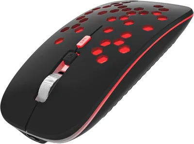 Produktbild von LED Bluetooth Maus Jiggler kompatibel mit Laptop/iPad/iPhone/Mac/PC/Tablet, Wiederaufladbare Leise Mini Maus fur Windows/Linux, 3 DPI Einstellbar