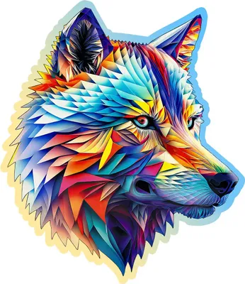 Produktbild von Wooden City Holz Puzzles Classy Wolf