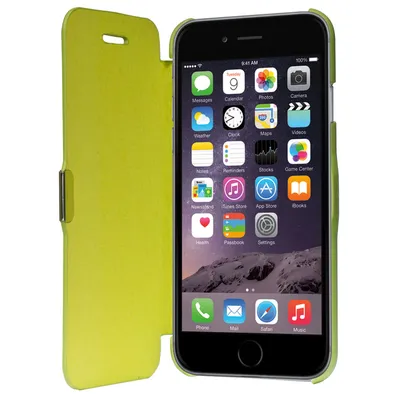 Produktbild von Flip Cover Schutzhülle Case Handyhülle Bookstyle für Apple iPhone 6 / 6s Grün