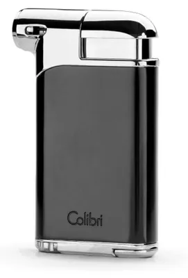 Produktbild von Colibri 1928 Pacific LI400C - Pfeifenfeuerzeug 90° Soft Flamme - Piezozündung, schwarz-silber