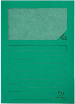 Image de Exacompta 4x Paquet de 100 chemises à fenetre Forever 22x31cm Vert vif 50103E