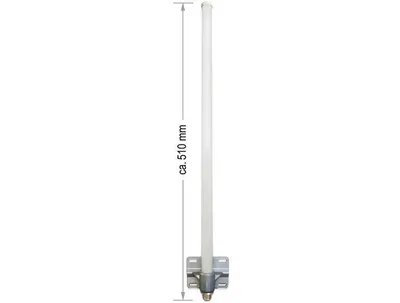 Produktbild von DeLOCK 88454, 8 dBi, 2.4 - 2.5 GHz, IEEE 802.11b, IEEE 802.11g, IEEE 802.11n, 50 Ohm, Omnidirektionale Antenne, N-Typ