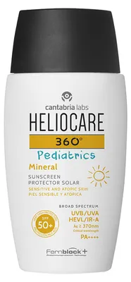 Produktbild von Cantabria Labs, Heliocare 360º Pediatrics, Mineral, Hoher UV-Schutz, Sonnencreme, Körper, Mineral, 50 ml
