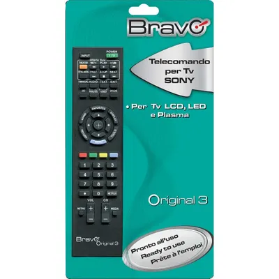 Produktbild von Bravo Original 3, TV, IR Wireless, Drucktasten, Schwarz
