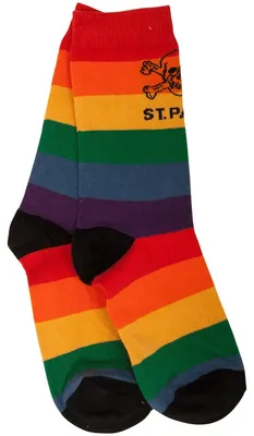 Produktbild von FC St. Pauli Socken "Regenbogen Totenkopf" Multicolor
