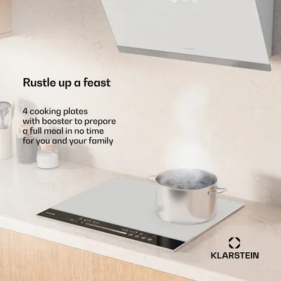 Obrázek produktu pro Klarstein Hybridní indukční varná deska DualTone, Flex Zone, LED displej, Posuvné ovládání, 7200 W