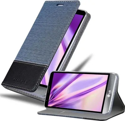 Produktbild von Cadorabo Hülle für LG STYLUS 3 Schutzhülle in Blau Handy Hülle Etui Book Case Cover