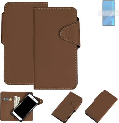 Produktbild von K-S-Trade Schutzhülle Klapphülle Kunstleder für Huawei Honor X10 Max braun Handy Hülle Wallet Case