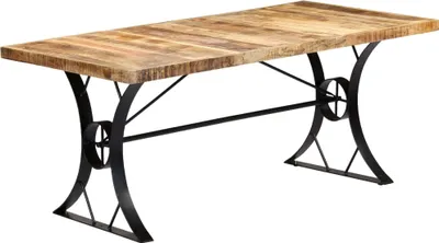 Imagen del producto de Maison Exclusive - Mesa de comedor, 180 x 90 x 76 cm, madera maciza de mango