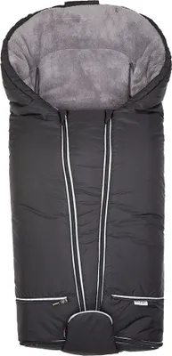 Produktbild von Fußsack Exclusive 5-Punkt-Gurtsystem Outlast® - schwarz/grau