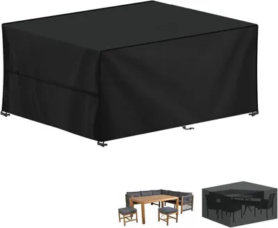 Produktbild von Schutzhülle für Gartenmöbel, 180 x 120 x 74 cm, wasserdichtes 420D Oxford-Gewebe, UV-Schutz, rechteckig