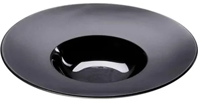 Produktbild von Serie Gourmet Kontrast Teller tief mit breiter Fahne Ø 230 mm, schwarz