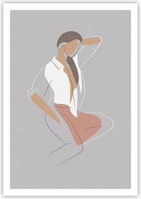 Produktbild von Poster - Poster ohne Rahmen - Frau Grafik Modern - 70x100 cm - Wand Bild - Wanddeko - Wandbilder - Kunstposter - Wandposter - Bilder - Kunstdruck - Wanddekoration - Wandbild - P2XPA70x100-4266