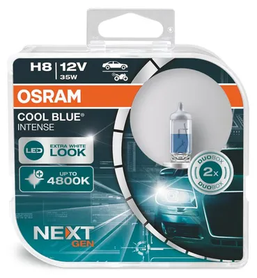 Produktbild von 2 Stück OSRAM COOL BLUE INTENSE NEXT GENERATION Birnen Lampe Scheinwerfer H8 35W