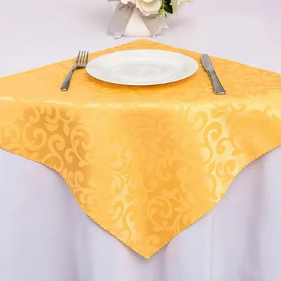 Productafbeelding van Damastservetten, 12 stuks - Jacquardstof - Herbruikbare servetten - 48 x 48 cm - Zacht en wasbaar - Geschikt voor feesten