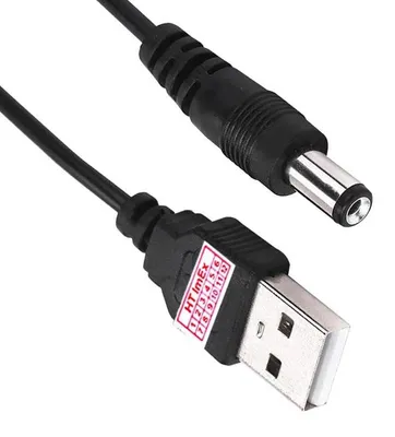 Produktbild von 80cm Stromkabel USB Kabel auf DC Hohlstecker Stecker Ladekabel 5,5 mm x 2,1 mm