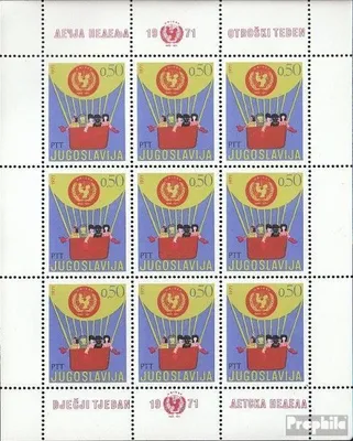 Produktbild von Briefmarken Jugoslawien 1971 Mi 1437Klb Kleinbogen (kompl.Ausg.) postfrisch Woche des Kindes