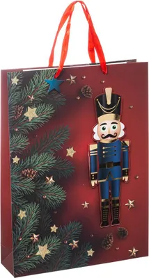 Produktbild von Große bedruckte geschenktasche nussknacker - Feeric Lights & Christmas