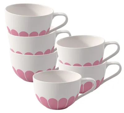 Produktbild von Villeroy & Boch Fleur Couleur Cappuccinotasse 300 ml 6er Set - Cassis