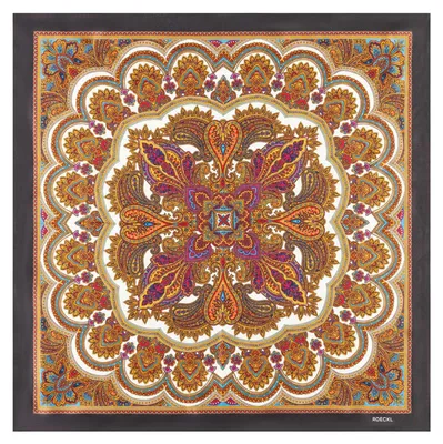 Immagine prodotto di ROECKL sciarpa Fine Paisley 53x53 Black Multi multicolore