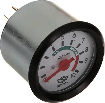 Produktbild von Drehzahlmesser 12V mit Beleuchtung und Masseanschluss ø 60mm