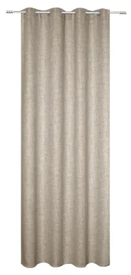 Produktbild von Ösenschal Leinen taupe BxH 140x245cm Vorhang Gardine blickdicht rustikal