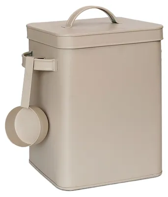 Vorratsdose 6,5 l, Metall, luftdicht, beige